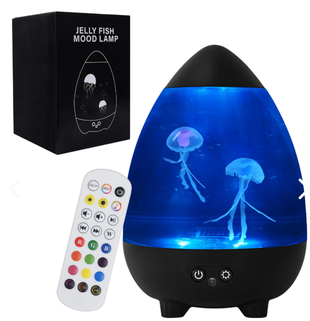 Lámpara con medusas flotantes